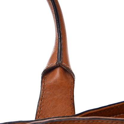 Gucci Calfskin Web Medium Heritage Tote Tan 10 of 25