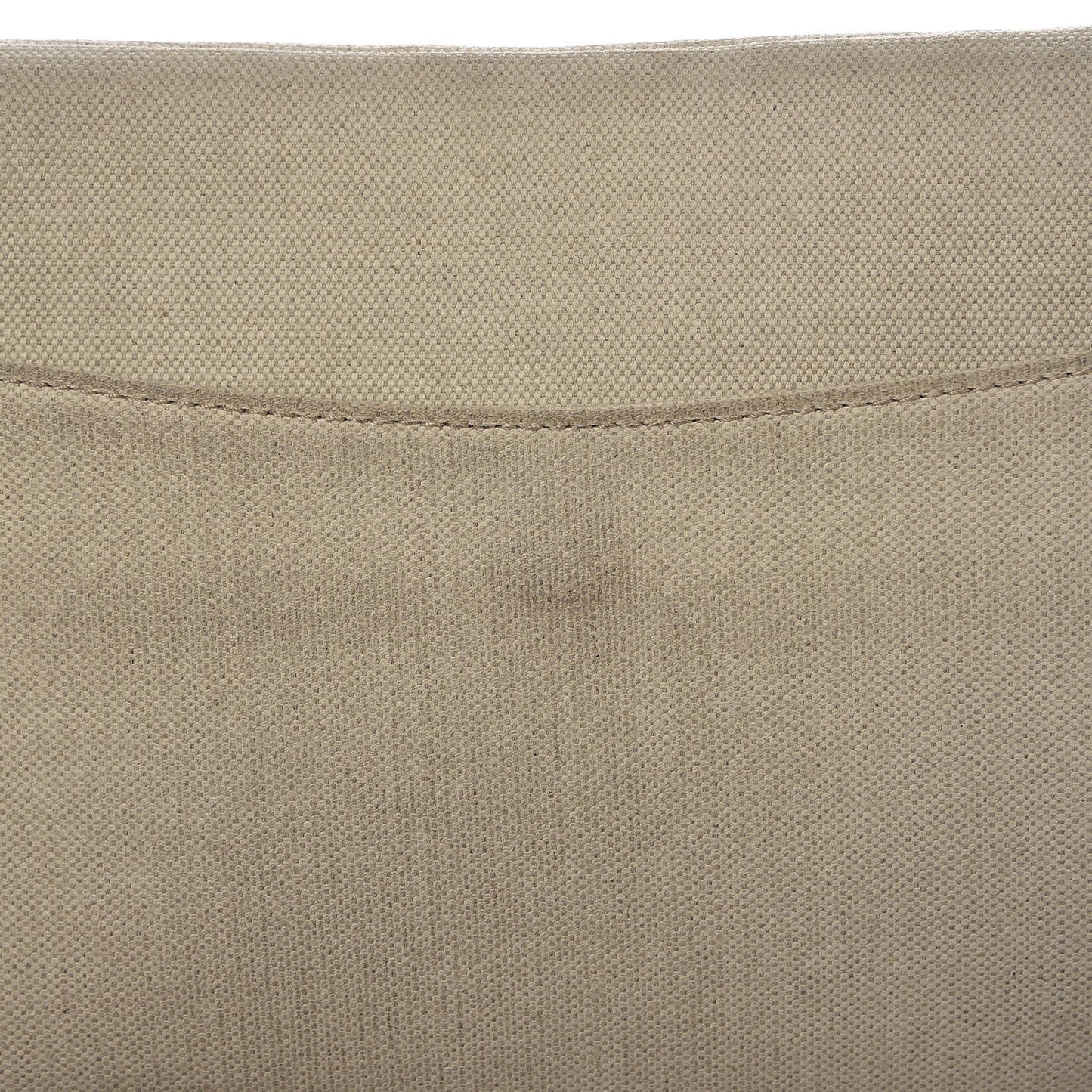 Calfskin Canvas Double Saddle Bag Beige