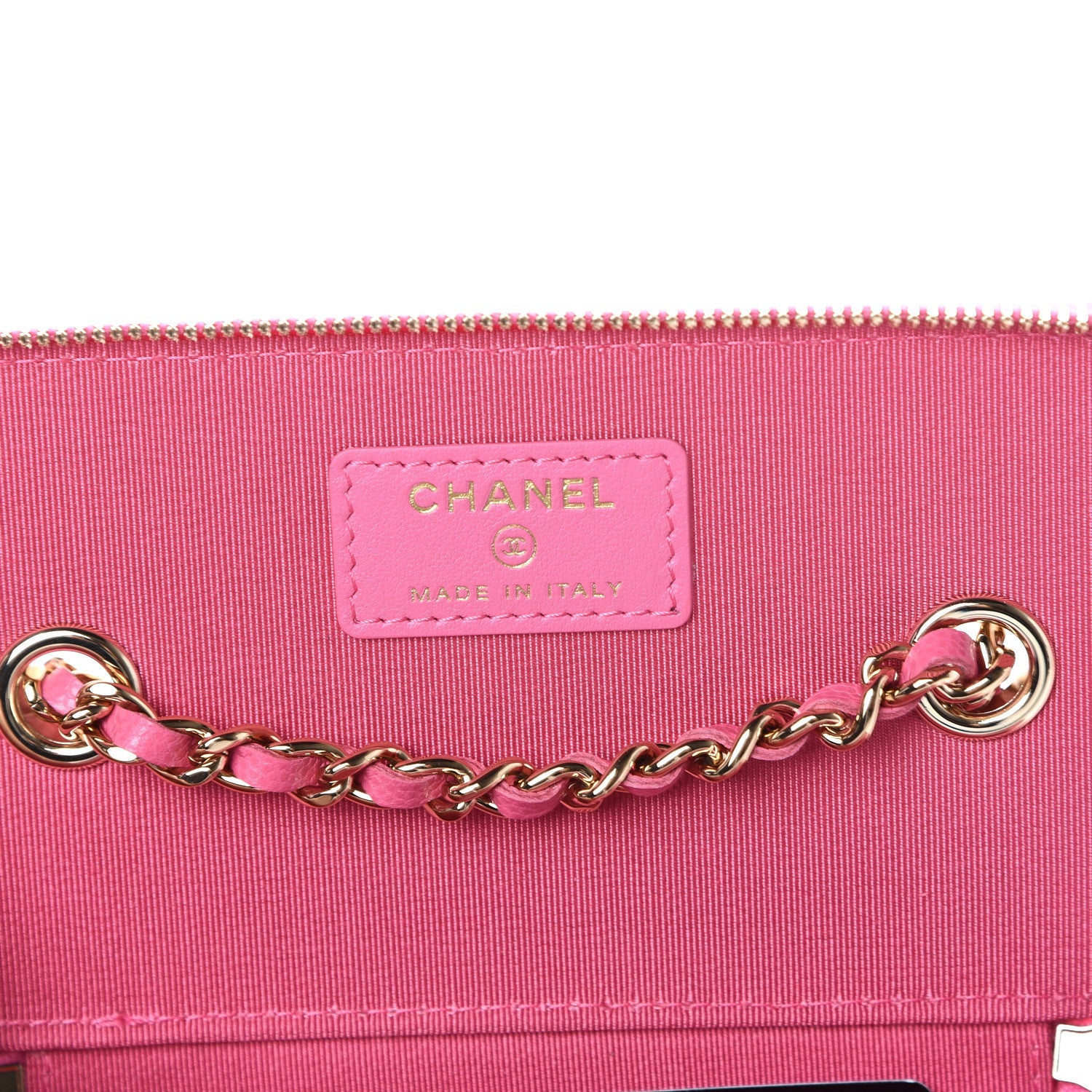 Chanel Caviar Quilted Small Vanity Case With Chain Pink 5 of 10