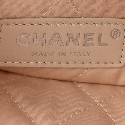 Chanel Shiny Calfskin Quilted Chanel 22 Backpack Beige 6 of 13