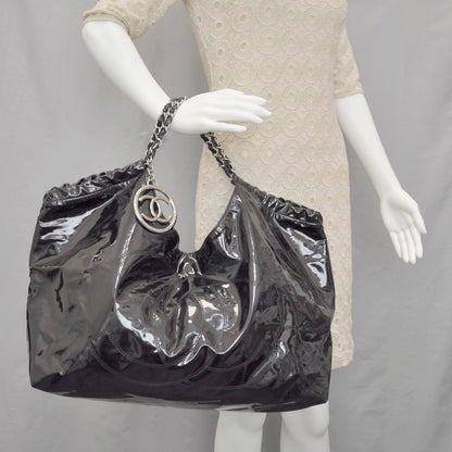 Chanel Vinyl XL Coco Cabas Black 2 of 11