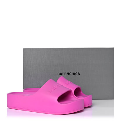 Balenciaga Rubber Womens Chunky Slide Sandals 41 Pink 9 of 9