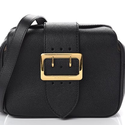 Burberry Soft Grain Calfskin Small Buckle Zip Bag Black 6 of 8