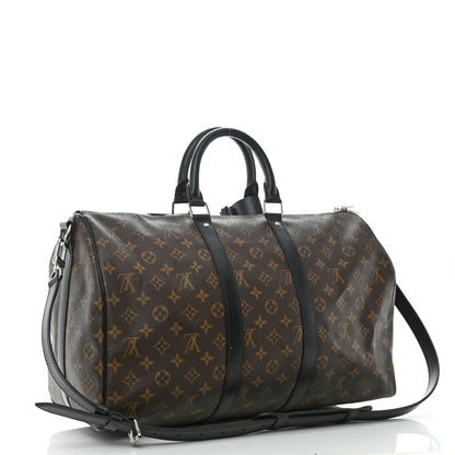 Louis Vuitton Monogram Macassar Keepall Bandouliere 45 3 of 8