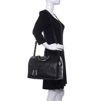 Louis Vuitton Calfskin Embossed Speedy Cube 30 Black 2 of 10