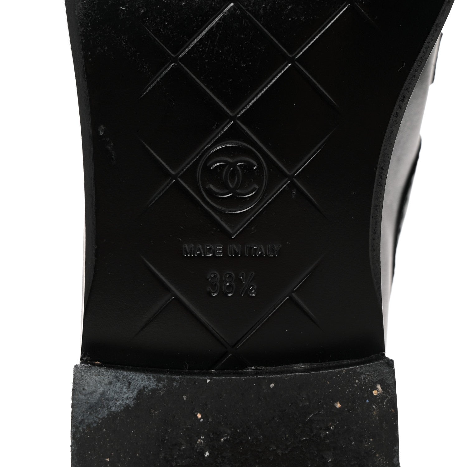 Chanel Lambskin Quilted CC Turnlock Loafers 38.5 Black 8 of 8