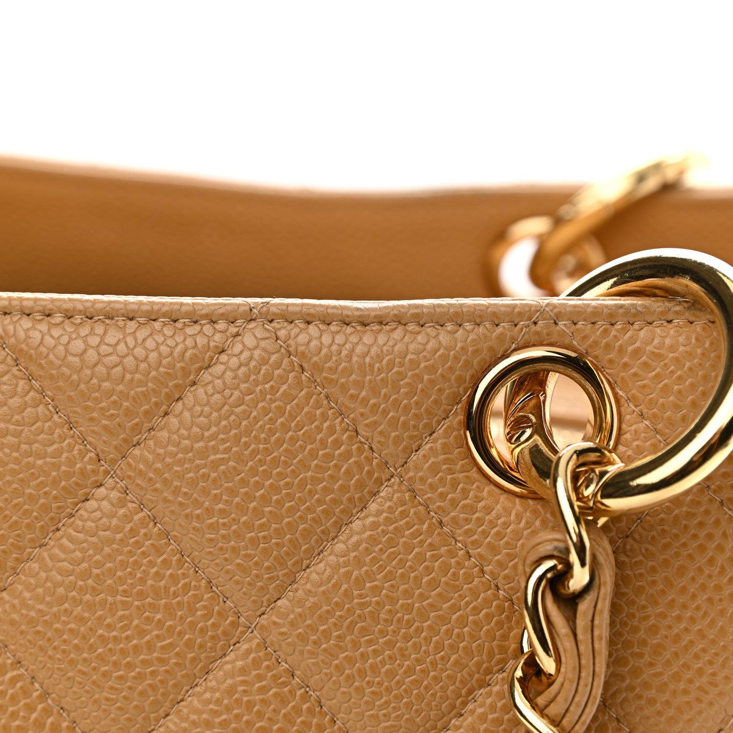 Chanel Caviar Quilted Grand Timeless Tote GTT Beige 11 of 15