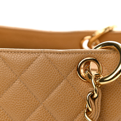 Chanel Caviar Quilted Grand Timeless Tote GTT Beige 11 of 15