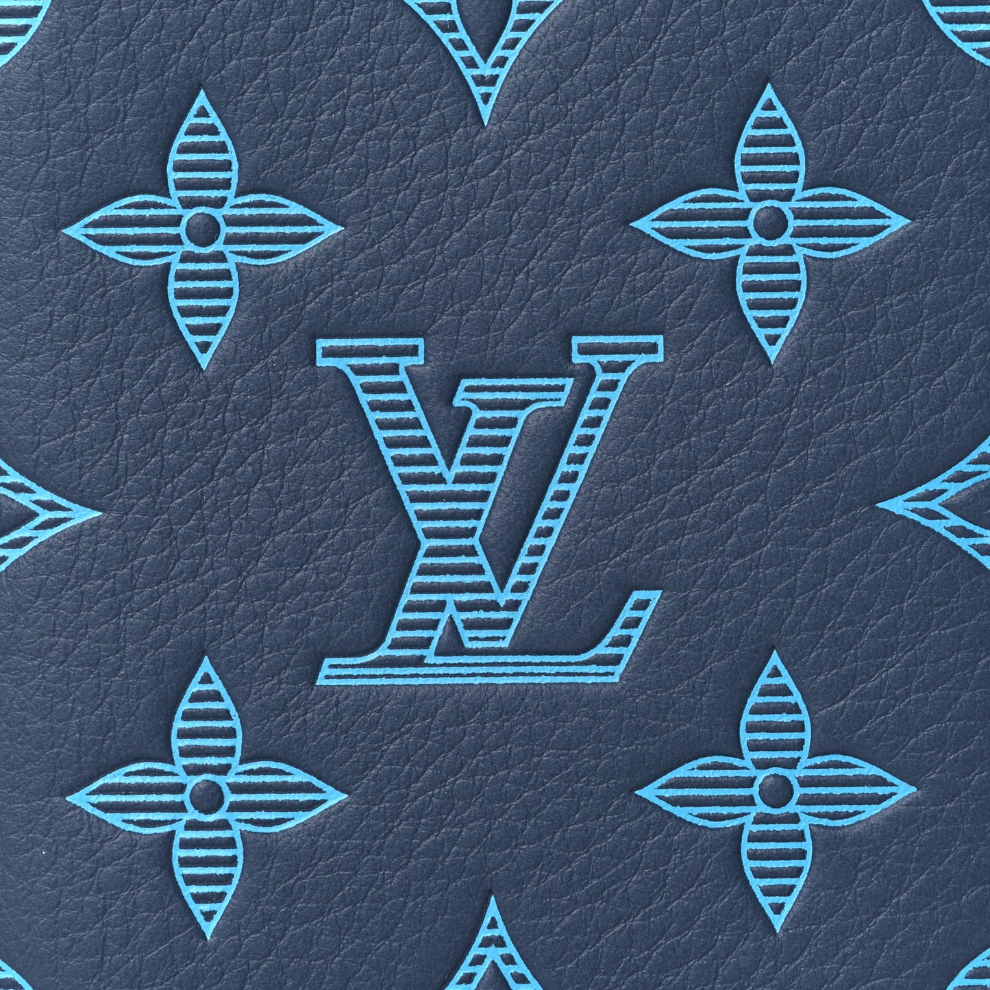 Calfskin Monogram Shadow Pocket Organizer Blue