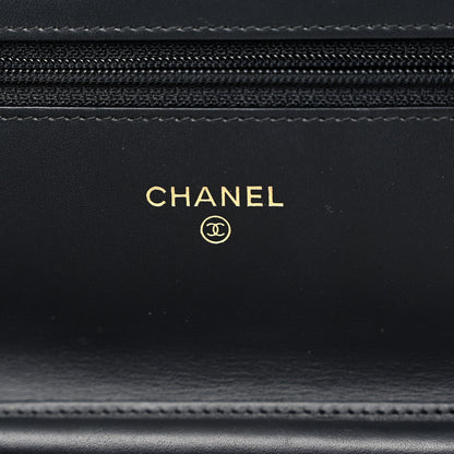 Chanel Aged Calfskin Quilted Reissue Wallet On Chain WOC Black 6 of 11