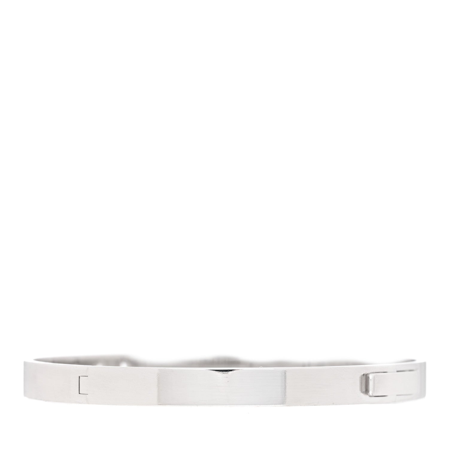 Hermes 18K White Gold Diamond PM H D'Ancre Bracelet ST 2 of 4