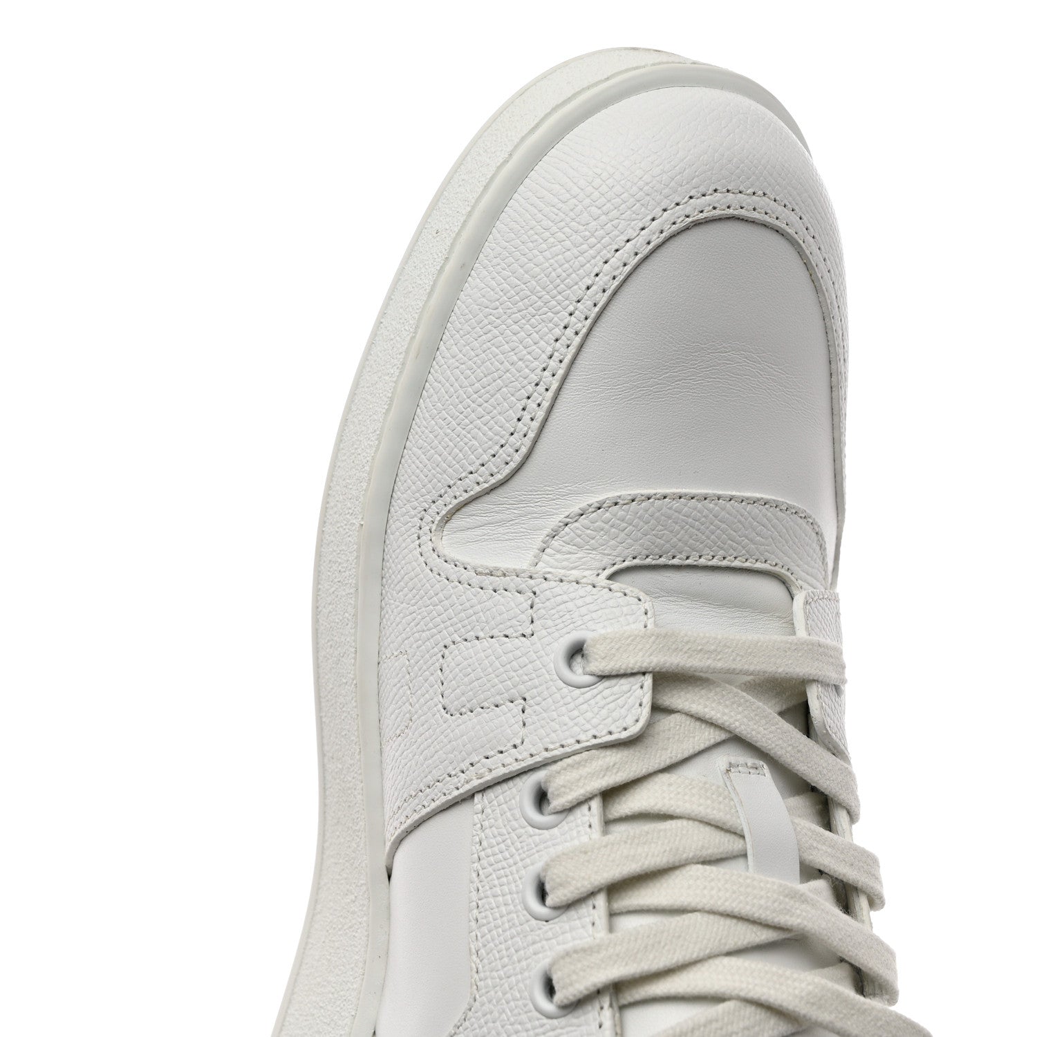Hermes Epsom Calfskin Womens Free Sneakers 37 White 10 of 10