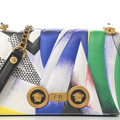 Versace Nappa The Clash Print Tribute Shoulder Bag Black Multicolor 7 of 10