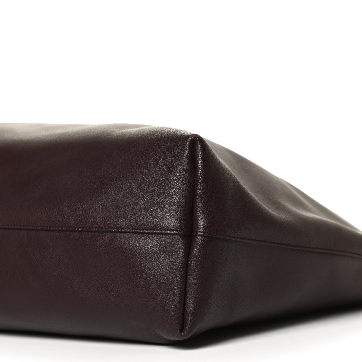Calfskin Large Shopping Tote Bordeaux