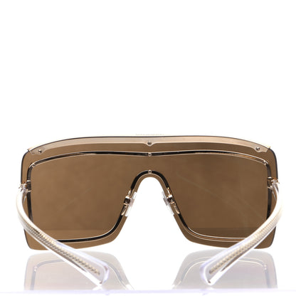 Chanel Rimless Shield Chain Sunglasses 71261 Brown Gold 8 of 11