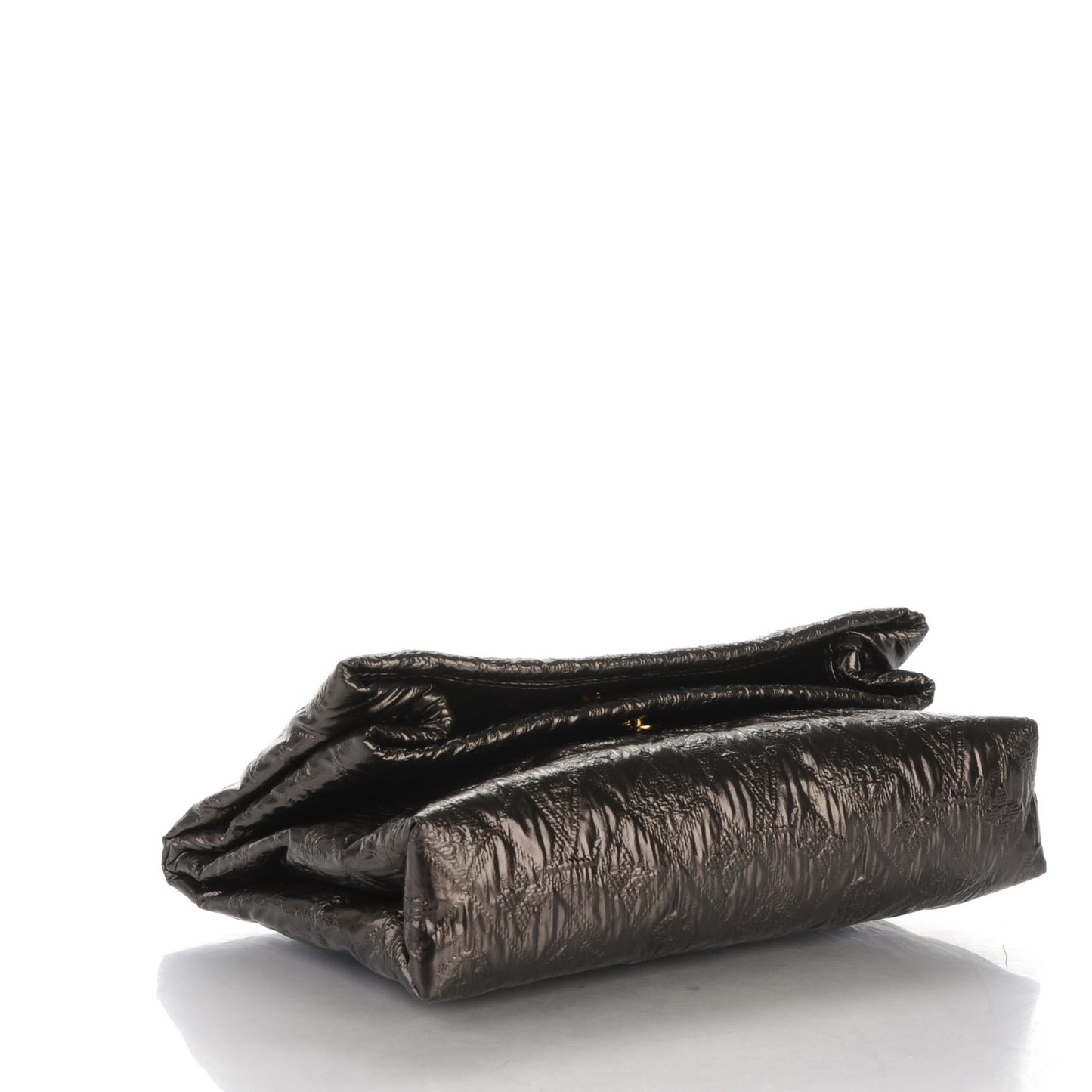 Jacquard Quilted Monogram Limelight Clutch PM Black