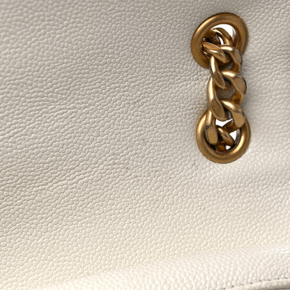 Chanel Shiny Caviar Quilted Chain Melody Backpack White 12 of 15