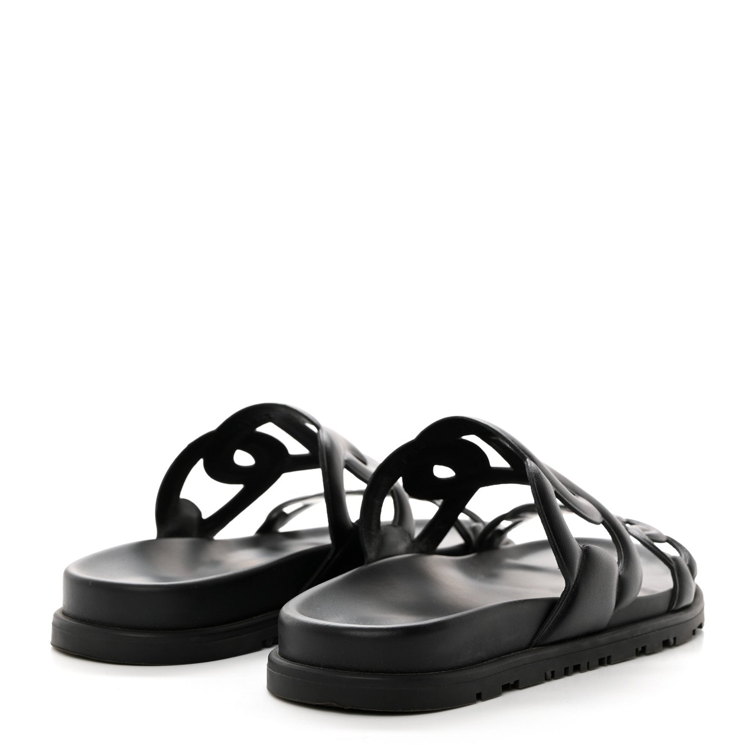 Hermes Nappa Extra Sandals 35 Black 4 of 9
