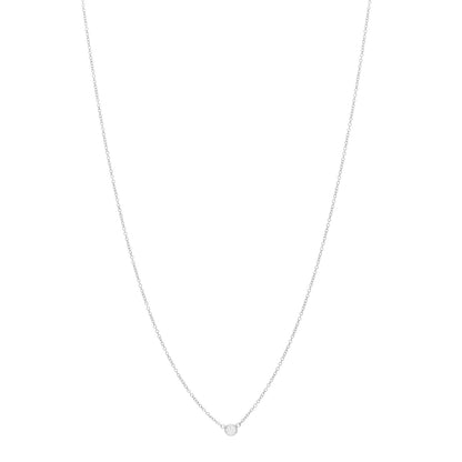 Tiffany Platinum Diamond .12ct Elsa Peretti Diamonds by the Yard Pendant Necklace 1 of 5