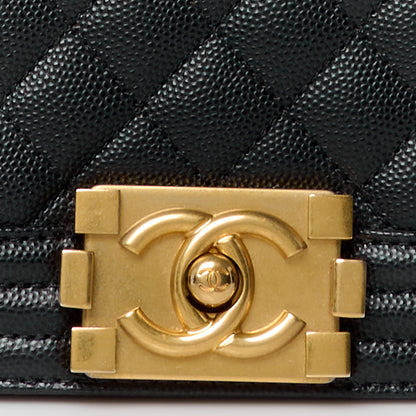 Chanel Caviar Quilted Medium Boy Flap Black 9 of 13