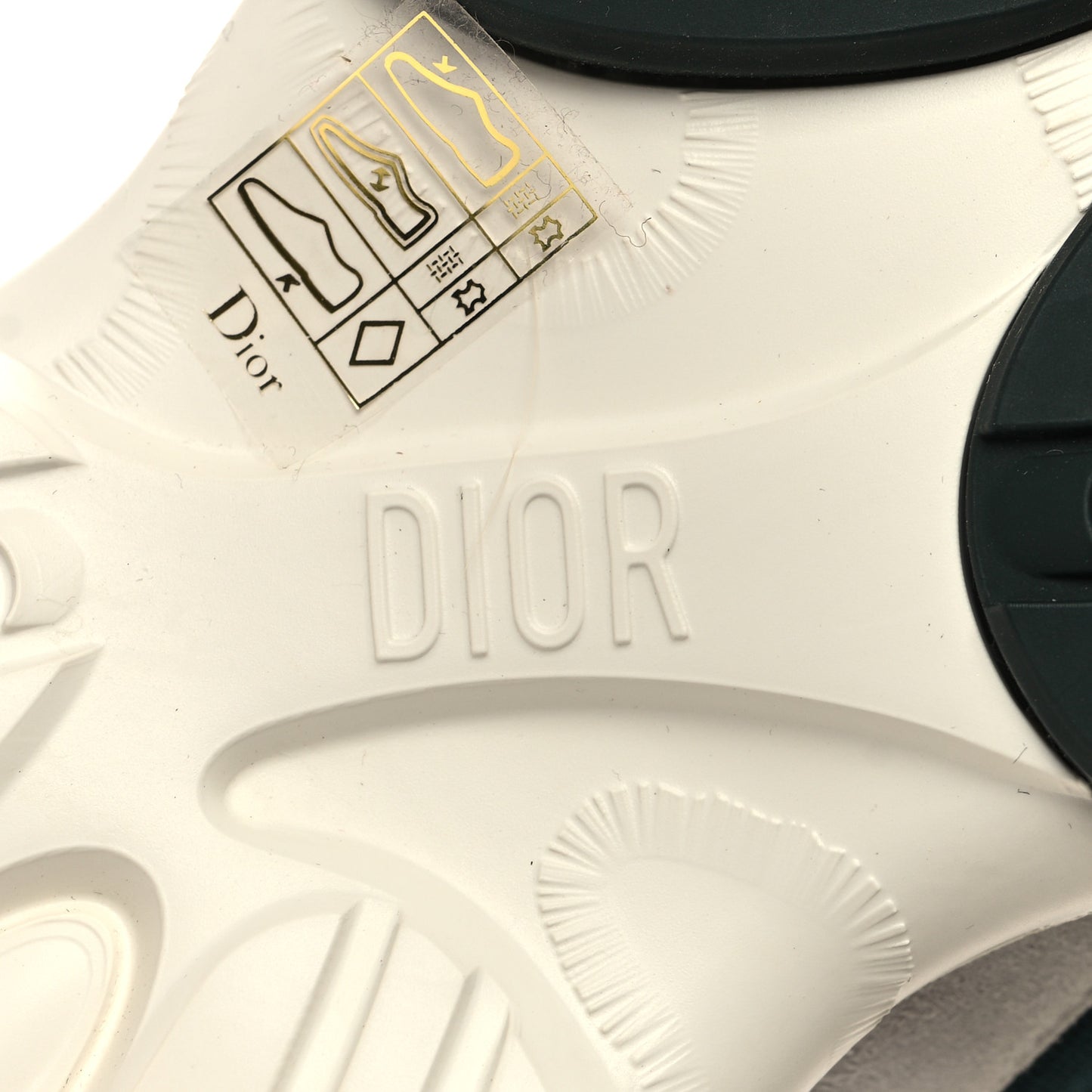 Technical Fabric Camouflage Tie and Dior Womens D-Wander Sneakers 37 Cypress Green