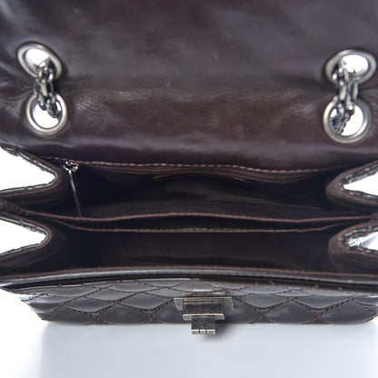 Chanel Patent Quilted Small Accordion 2.55 Reissue Flap Dark Brown 5 of 11