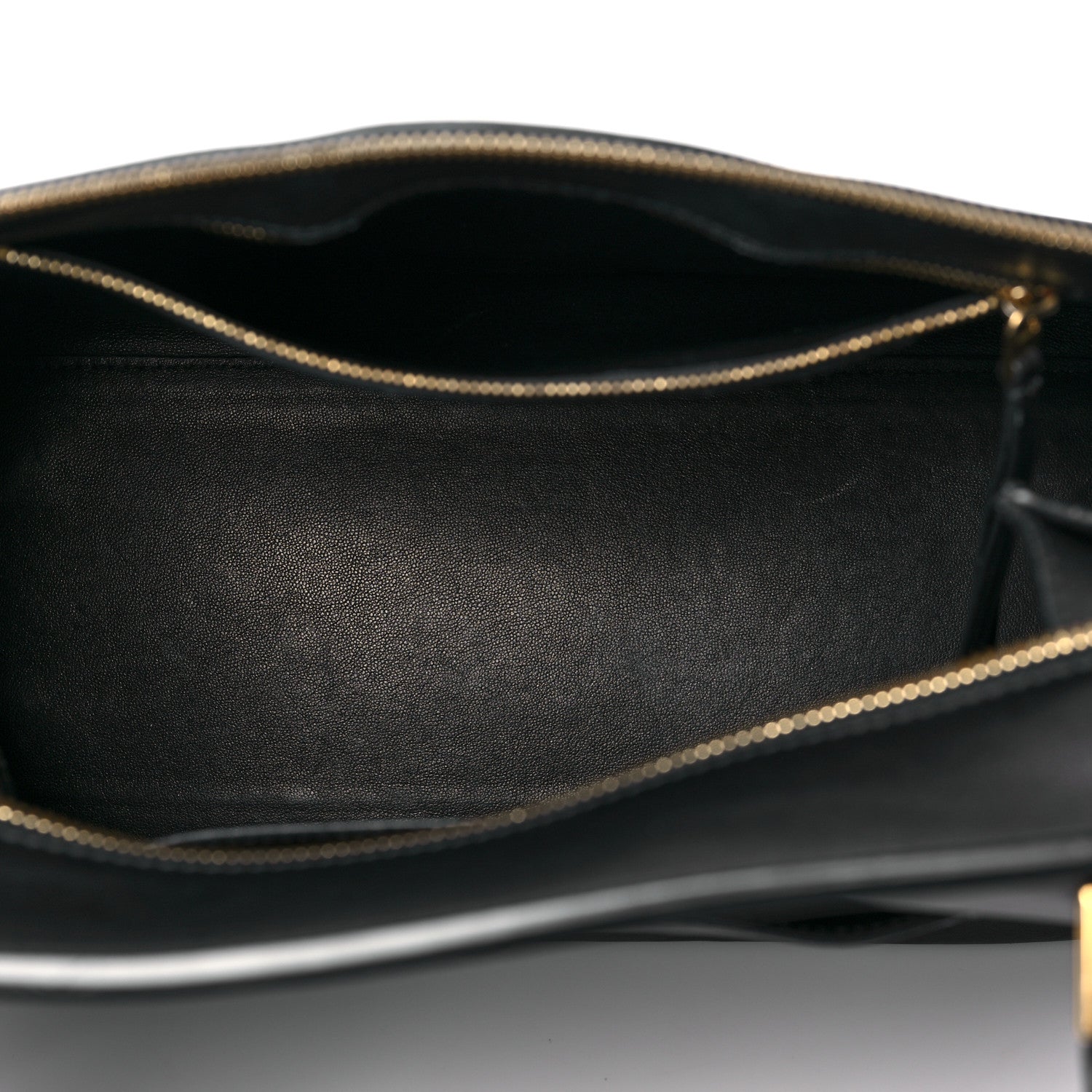 Celine Smooth Calfskin Medium Bi-Color Edge Shoulder Bag Black Navy 4 of 8