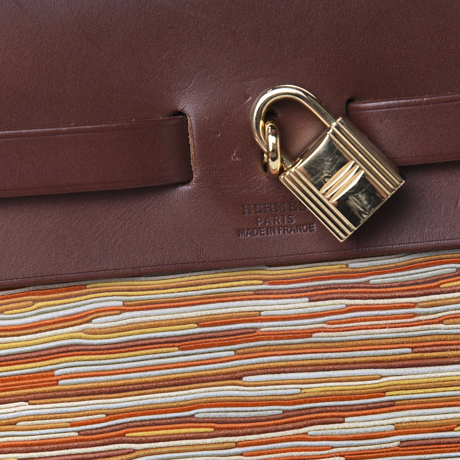 Hermes Barenia Vibrato Herbag 30 PM Orange 6 of 15