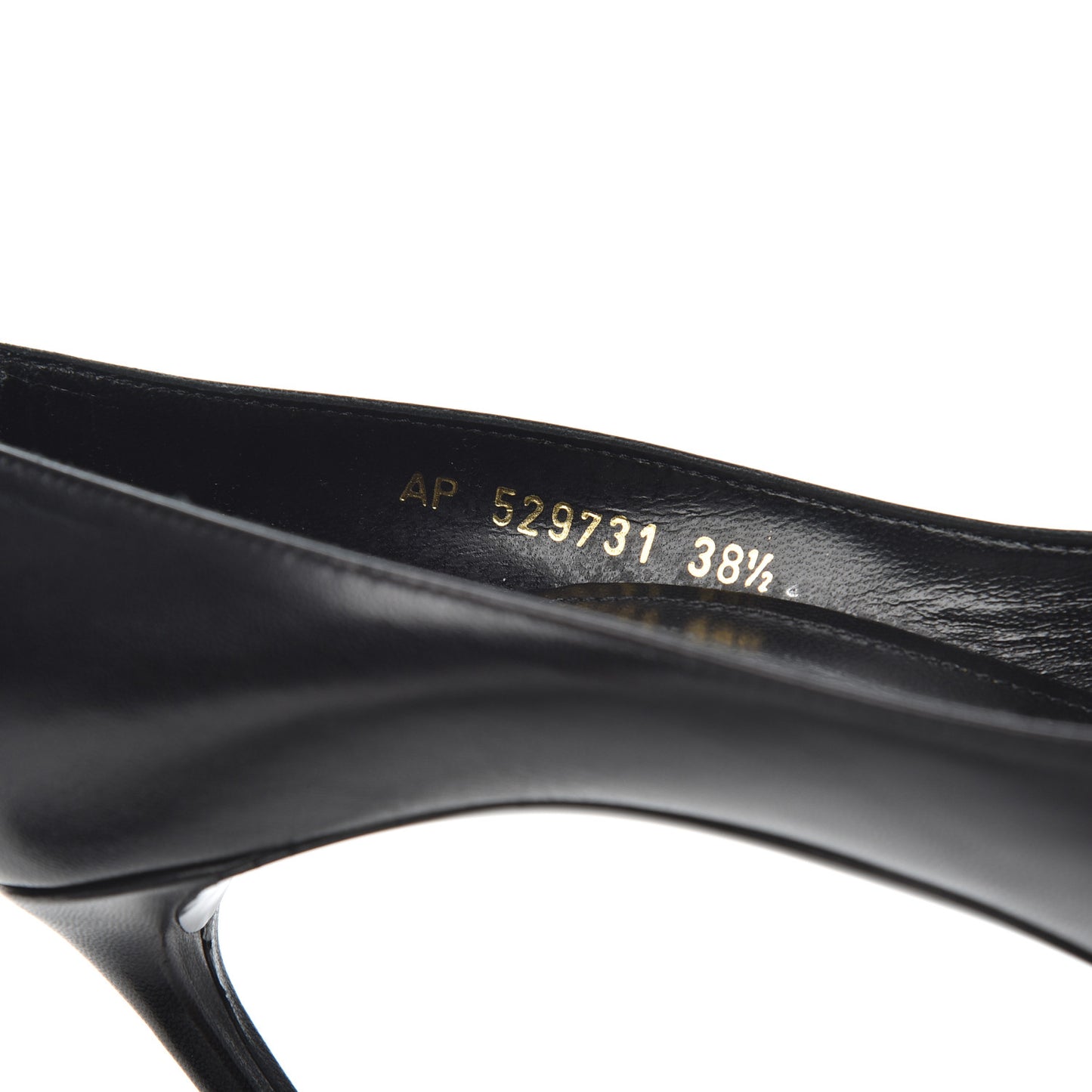 Calfskin Zoe 85 Pumps 38.5 Black