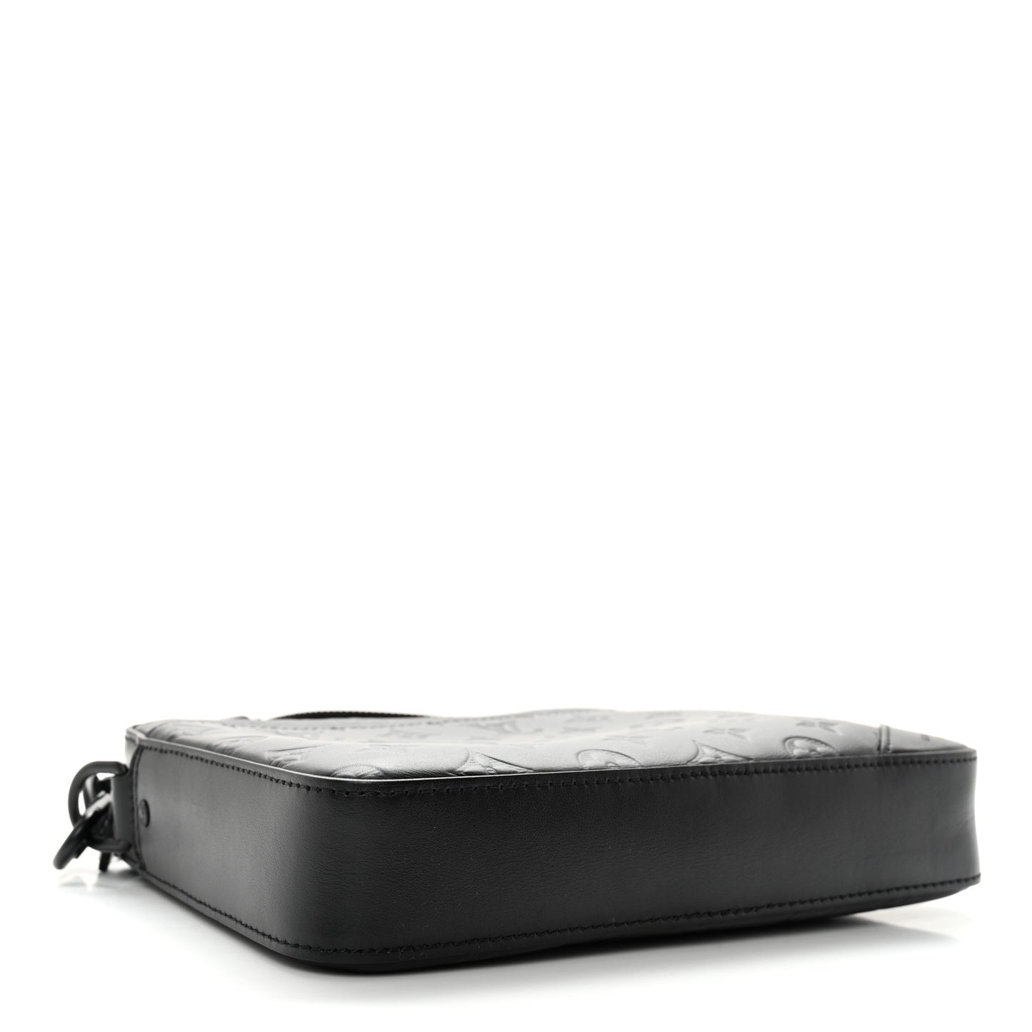 Calfskin Monogram Shadow Duo Messenger Black