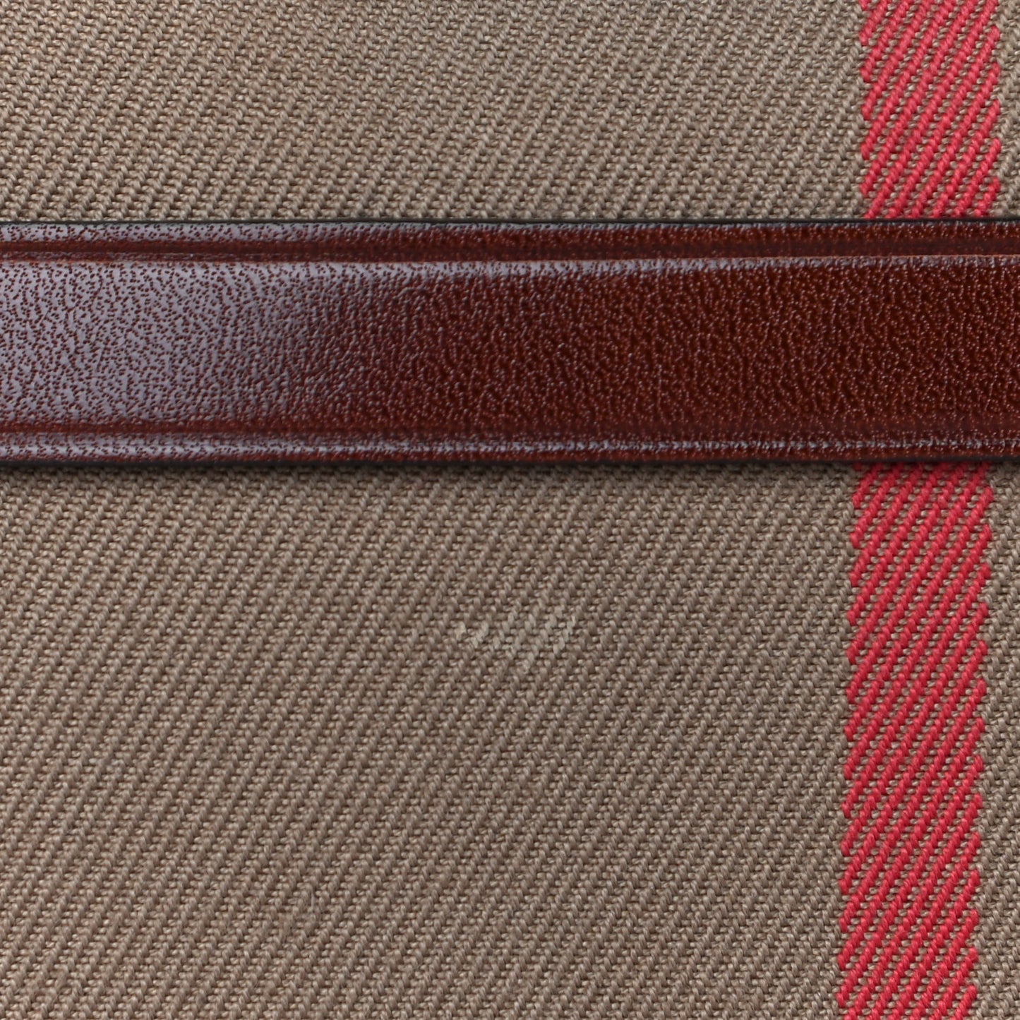 Bridle Calfskin House Check Small Orchard Bowling Bag Deep Claret