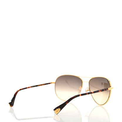 Louis Vuitton Conspiration Pilote Sunglasses Z0164U Gold 4 of 8