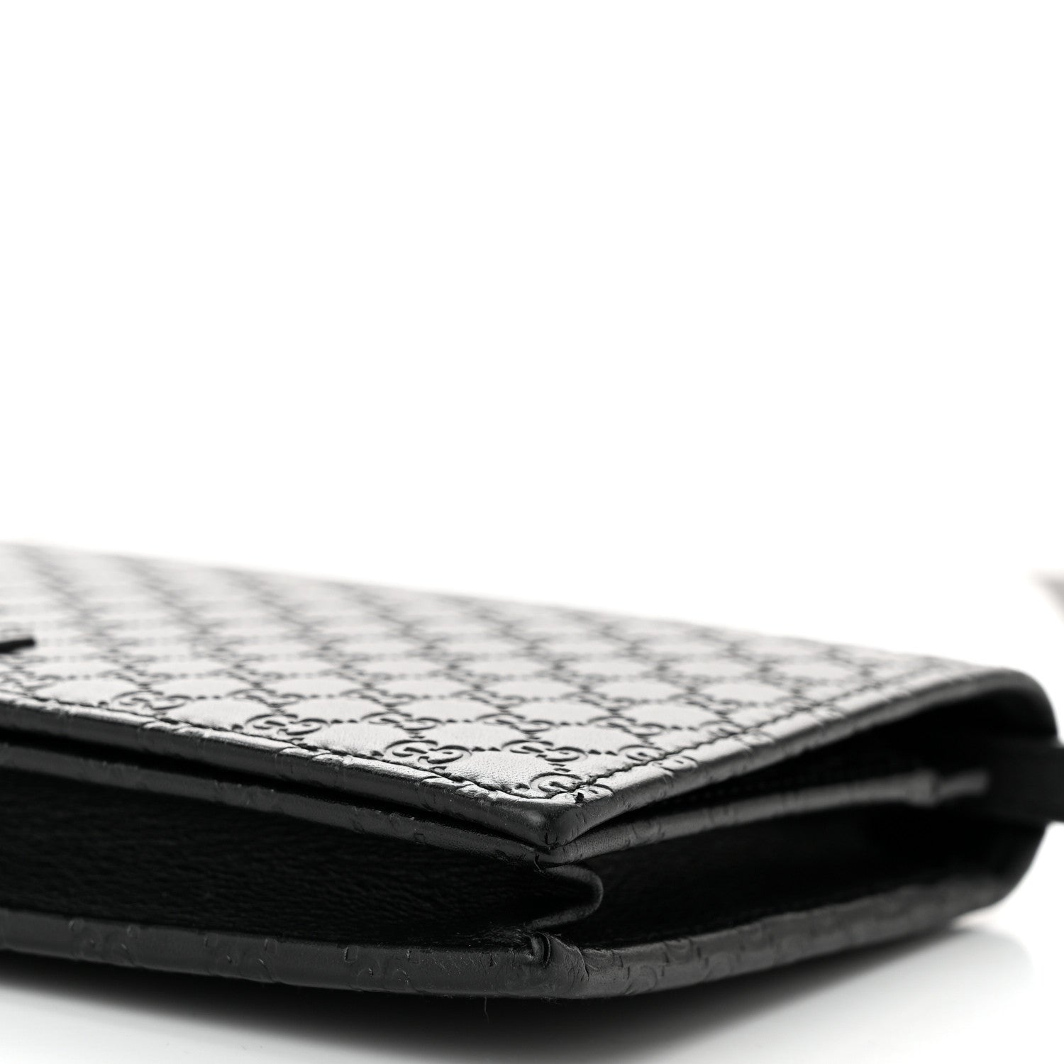 Gucci Microguccissima Crossbody Wallet Black 9 of 10