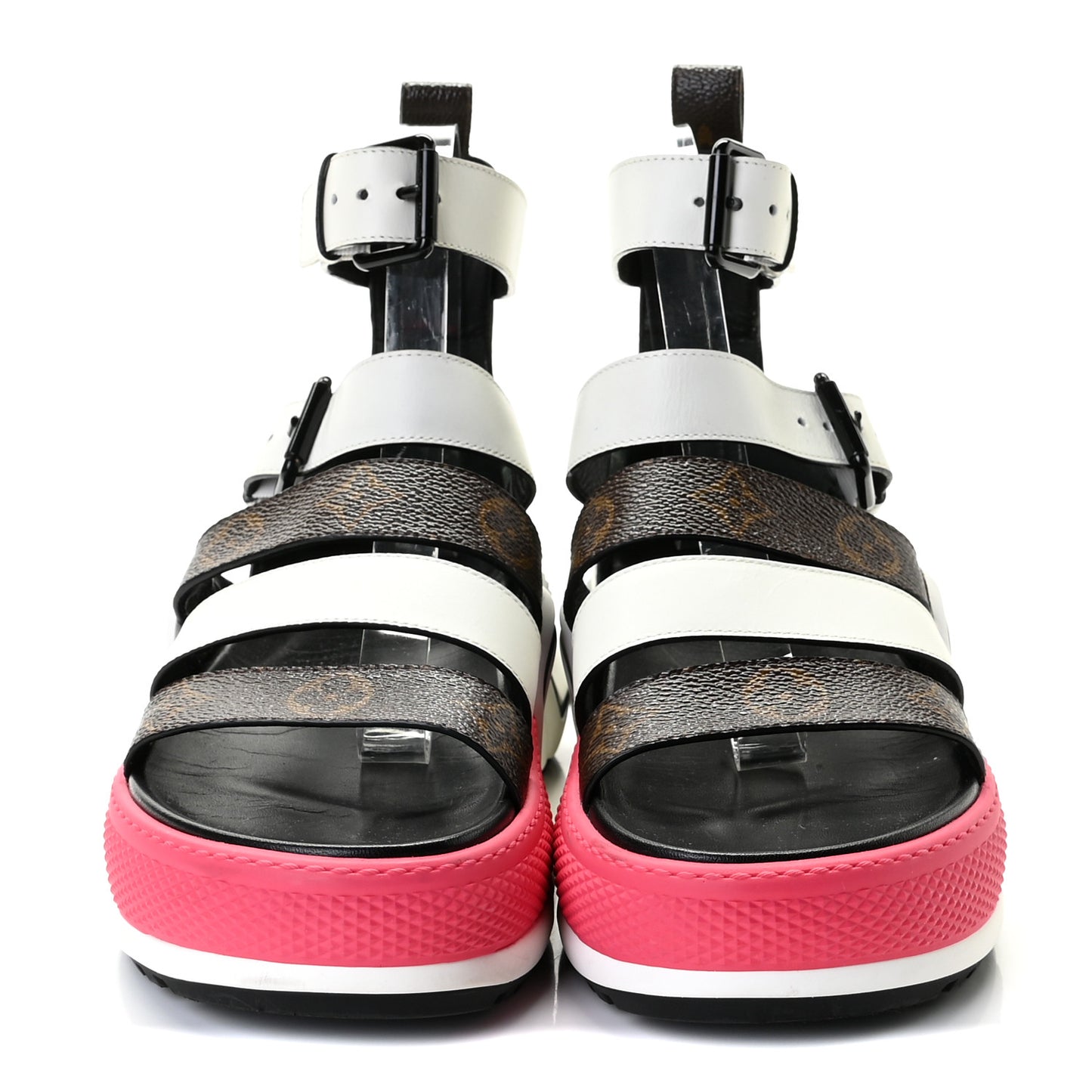 Patent Monogram LV Archlight Sandal 36 White