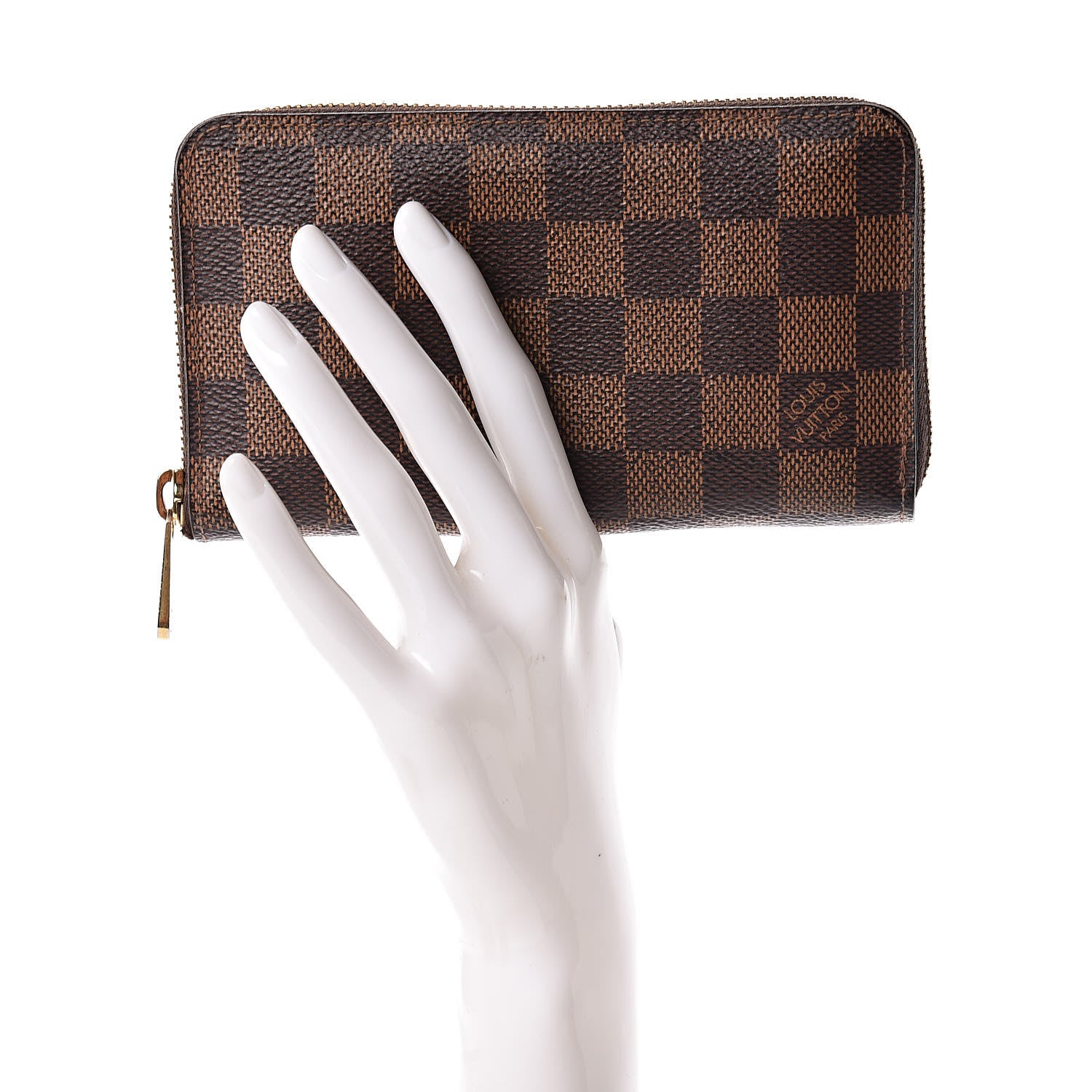 Louis Vuitton Damier Ebene Zippy Compact Wallet 2 of 10