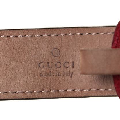 Gucci Calfskin Marmont Double G Bracelet Red 4 of 5