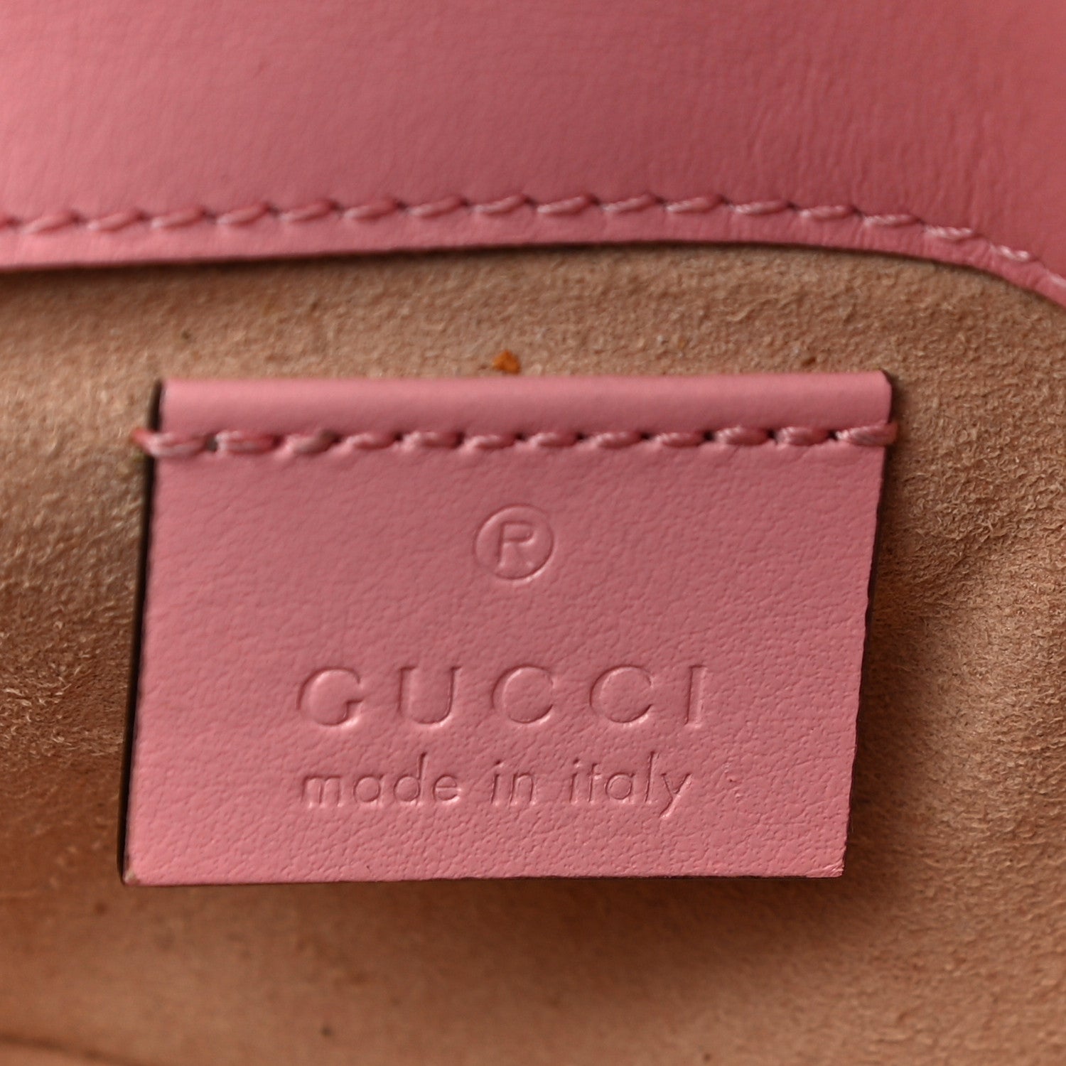 Gucci Calfskin Matelasse Super Mini GG Marmont Shoulder Bag Wild Rose 6 of 10