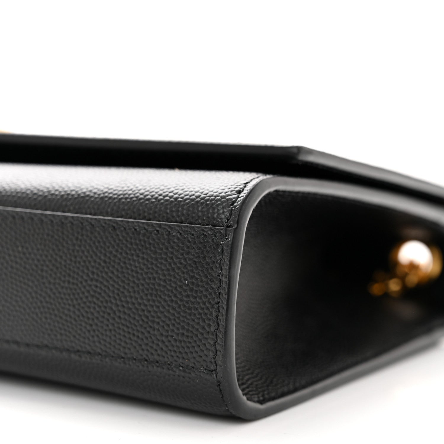 Saint Laurent SAINT LAURENT Grain De Poudre Medium Classic Monogram Kate Satchel Black 9 of 9