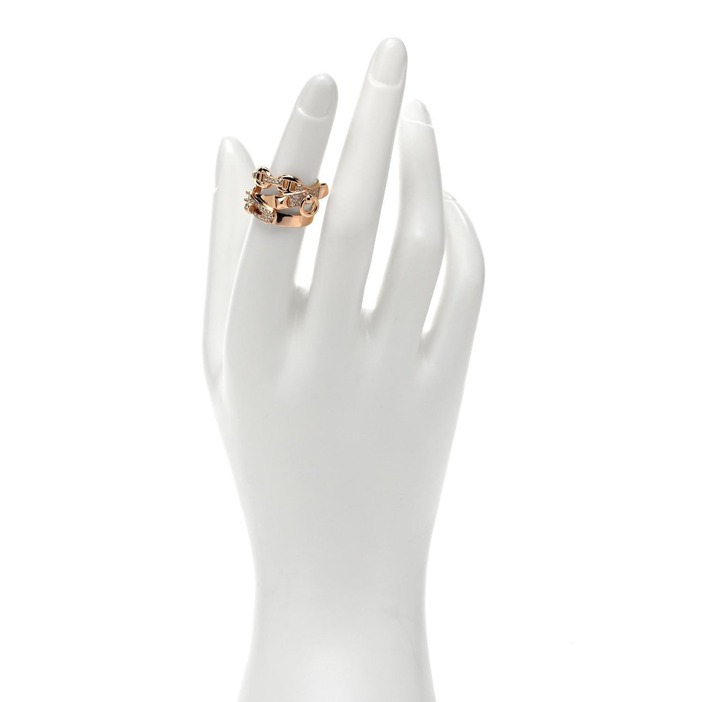 18K Rose Gold Diamond GM Alchimie Ring 49 5