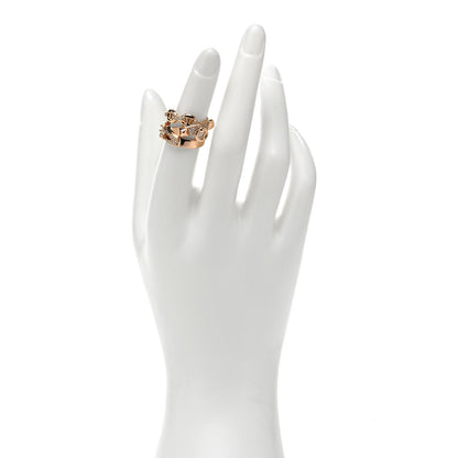Hermes 18K Rose Gold Diamond GM Alchimie Ring 49 5 2 of 4
