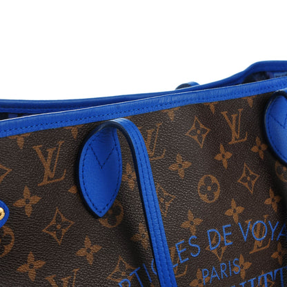 Louis Vuitton Monogram Articles de Voyage Ikat Neverfull MM Grand Blue 8 of 9