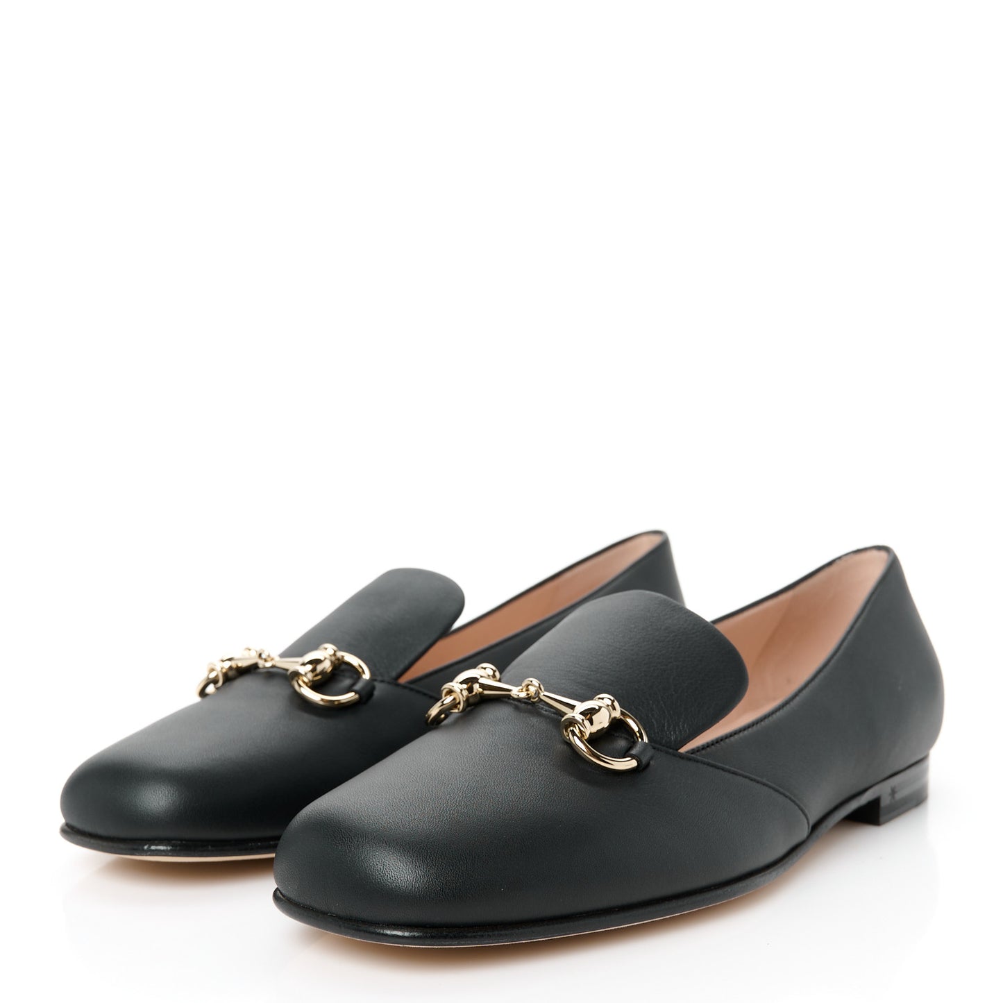 Calfskin Horsebit Loafers 37 Black