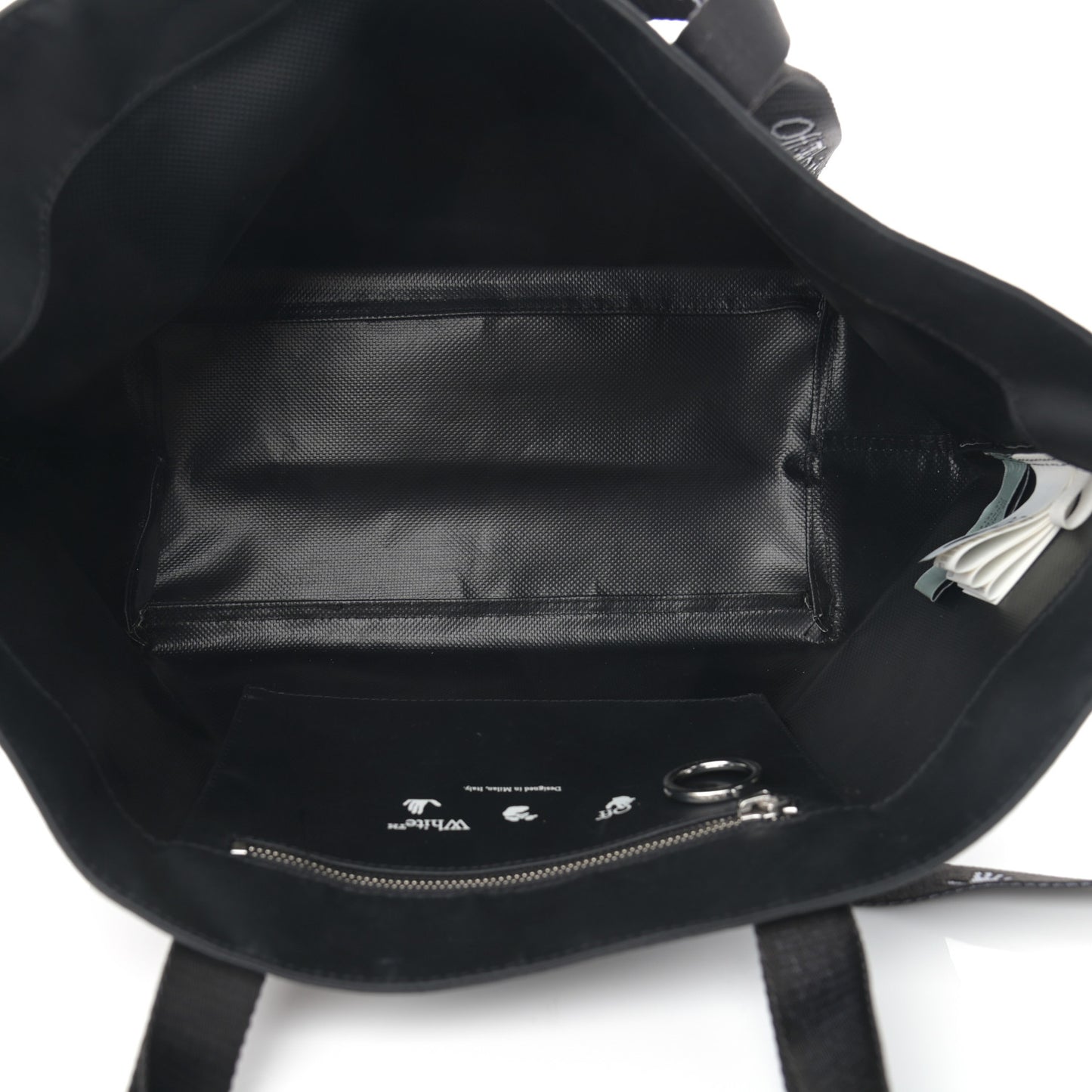 Nylon Sculpture Tote Bag Black
