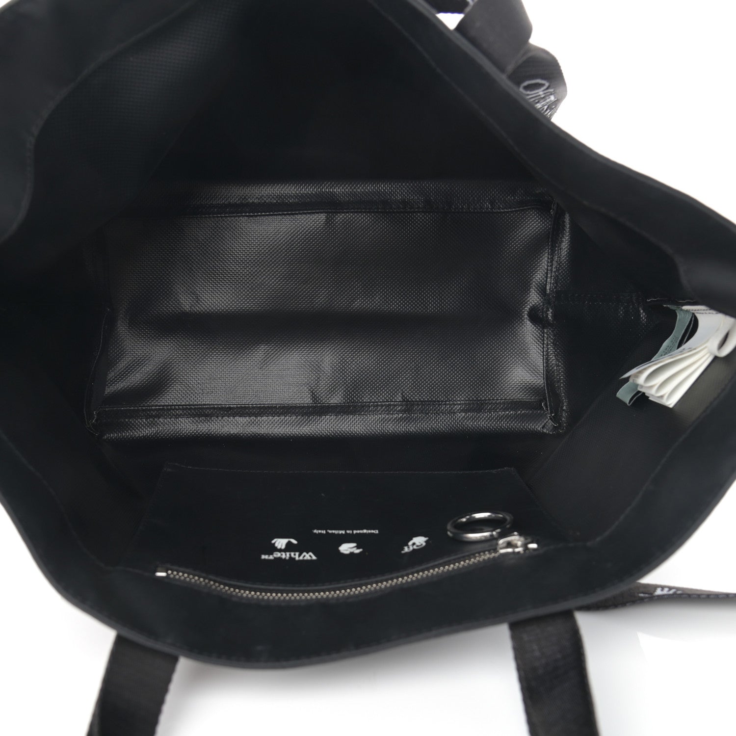 Off-White Nylon Sculpture Tote Bag Black 5 of 13