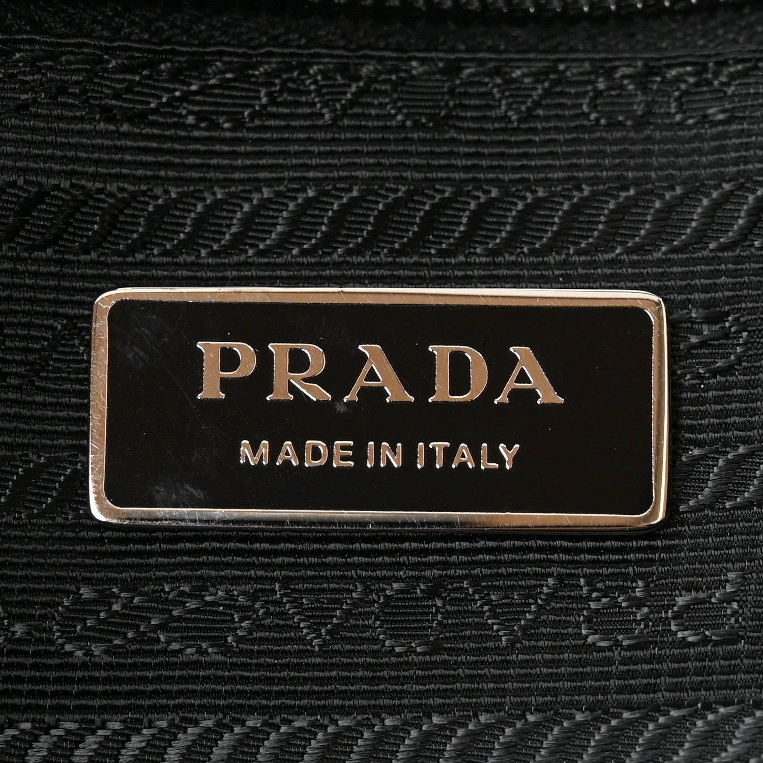 Prada Tessuto Nylon Soft Calfskin Tote Black 5 of 8