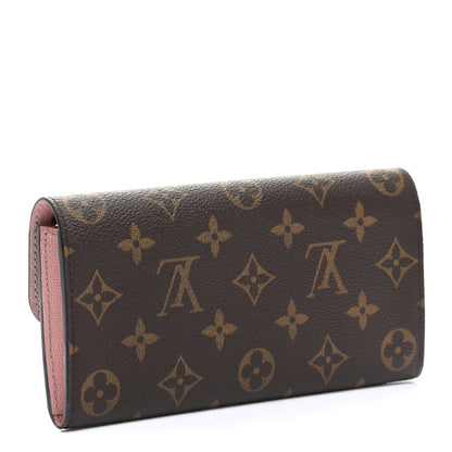 Louis Vuitton Monogram Emilie Wallet Rose Ballerine 3 of 8
