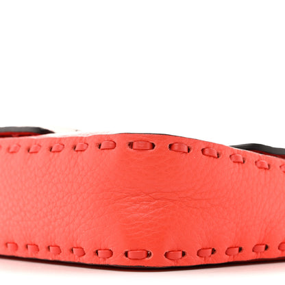 Fendi Cuoio Roma Sellerissima Nappa Sintetica Tape Stitch Mini Baguette Lava 9 of 11