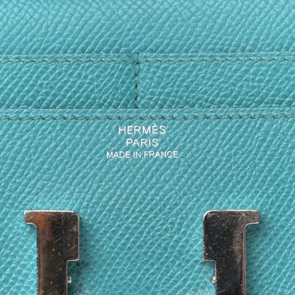 Hermes Epsom Constance Short Wallet Turquoise 6 of 6