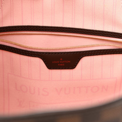 Louis Vuitton Damier Ebene Neo Neverfull MM Rose Ballerine 7 of 16