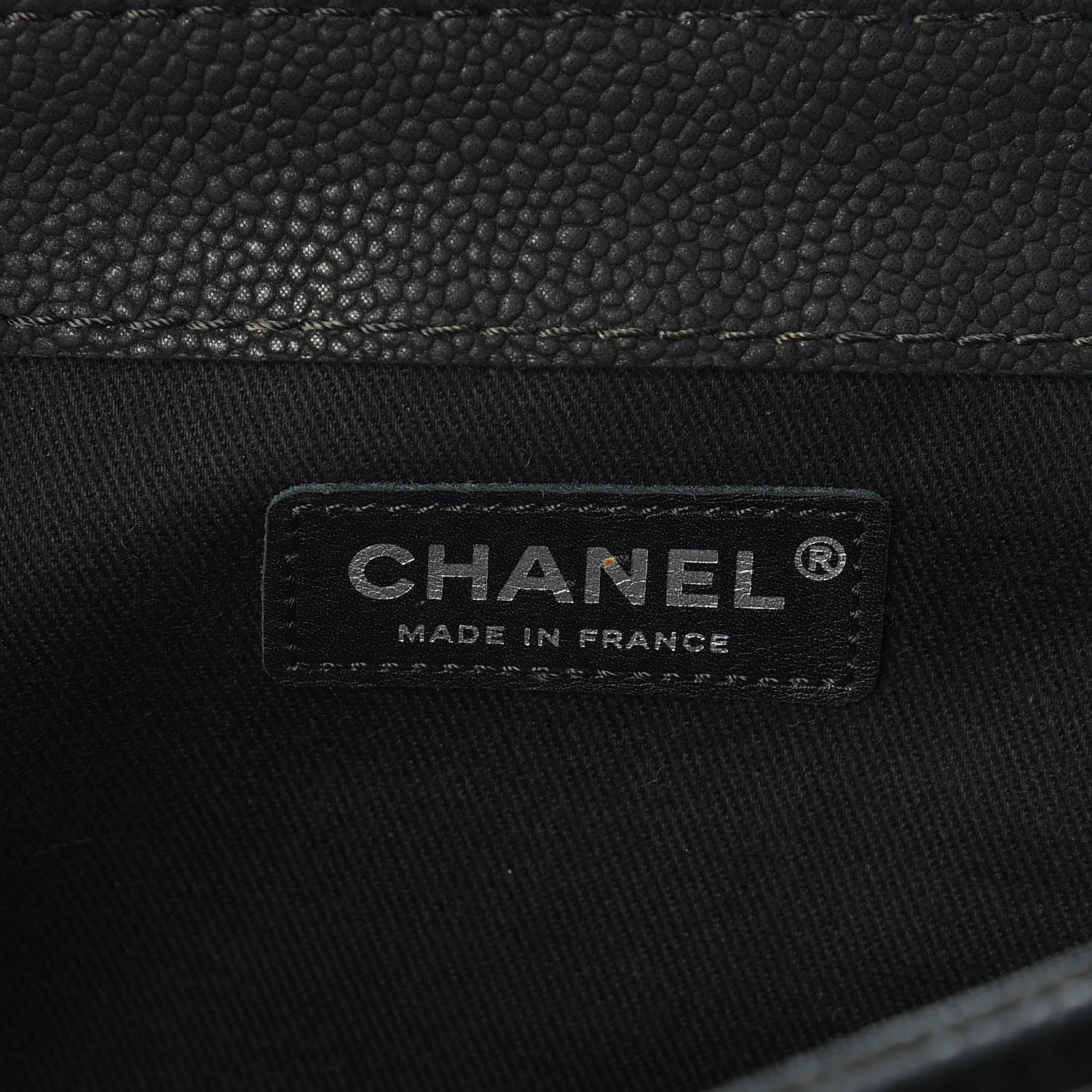 Chanel Iridescent Caviar Quilted Medium Lady Pearly Flap Black 7 of 11